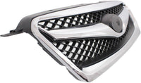 Front Grille Chrome Shell With Black Insert Plastic Direct Replacement Compatible With 2010-2012 Subaru Legacy SU1200142 91121AJ03B
