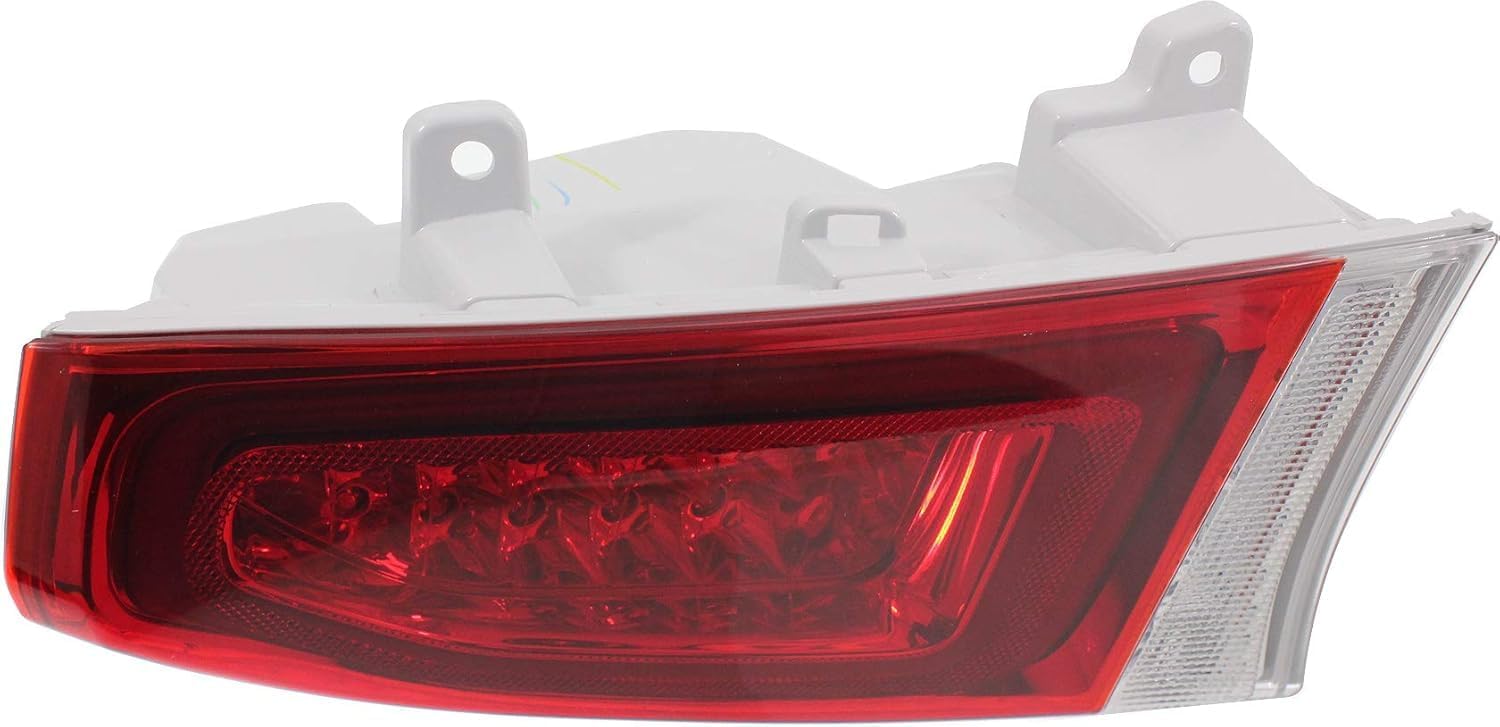 Tail Light Assembly Chrome Interior Left Driver Side Direct Replacement Compatible With 2015-2022 Chrysler 300 CH2800213 68400325AA