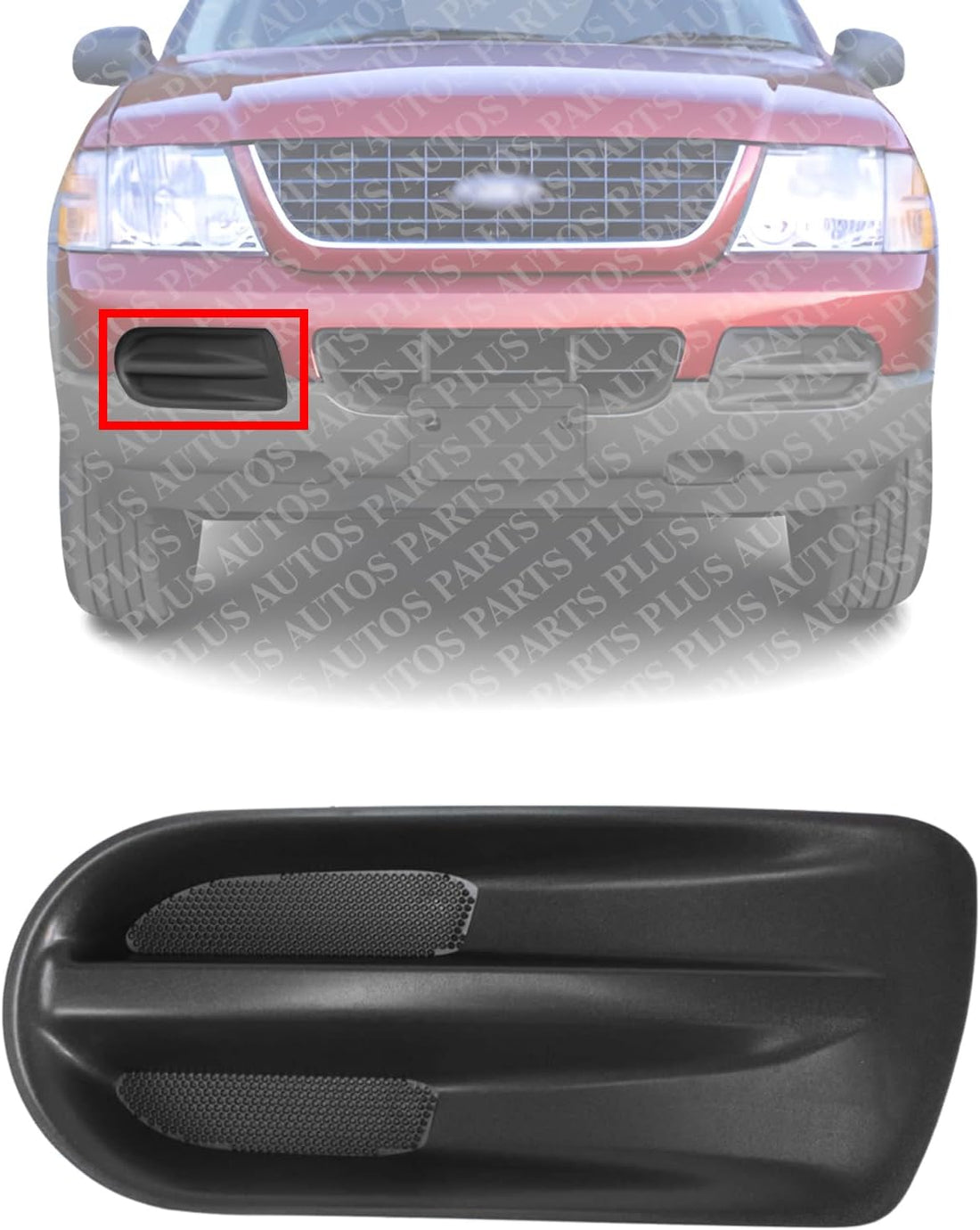 Front Fog Light Outer Cover Primed Right Passenger Side Direct Replacement Compatible With 2002-2005 Ford Explorer ‎‎‎‎‎‎‎‎‎‎‎‎‎‎‎‎‎‎‎‎‎‎‎‎‎‎‎‎‎FO1036104 1L2Z17K946CAA 1L2Z17K946CAD