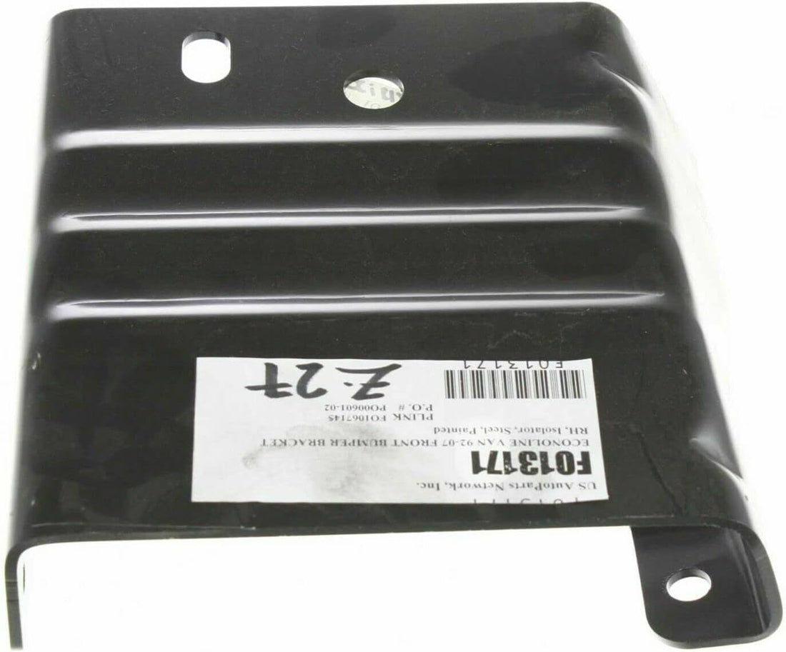Front Bumper Lower Bracket Right Passenger Side Direct Replacement Compatible With 1992-2007 Ford E-Series Van FO1067145 F2UZ17B883A