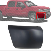 Front Bumper End Cap Primed Right Passenger Side Direct Replacement Compatible With 2007-2013 Chevrolet Silverado 1500 GM1017103 15891691