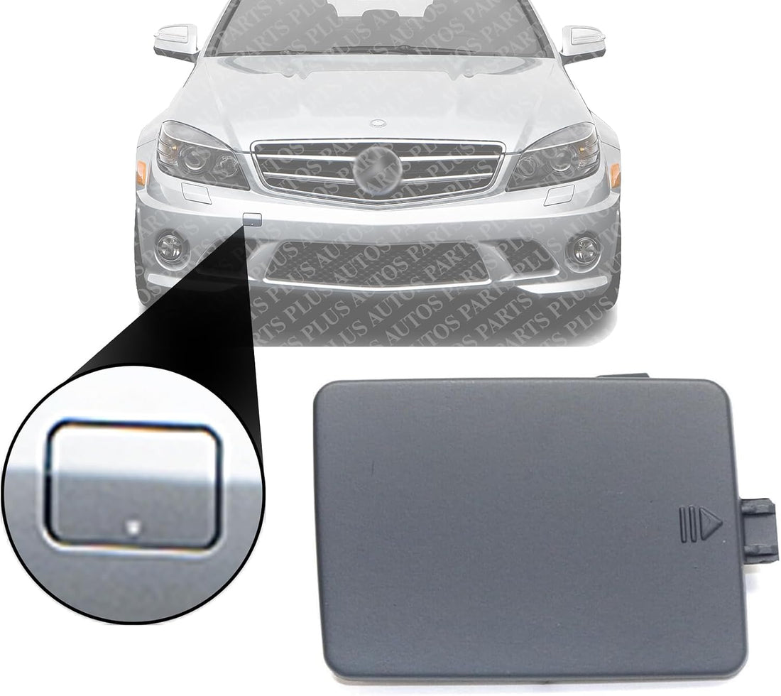 Front Bumper Tow Hook Cover Primed Direct Replacement Compatible With 2006-2010 Mercedes Benz R-Class MB1028103 2518850023