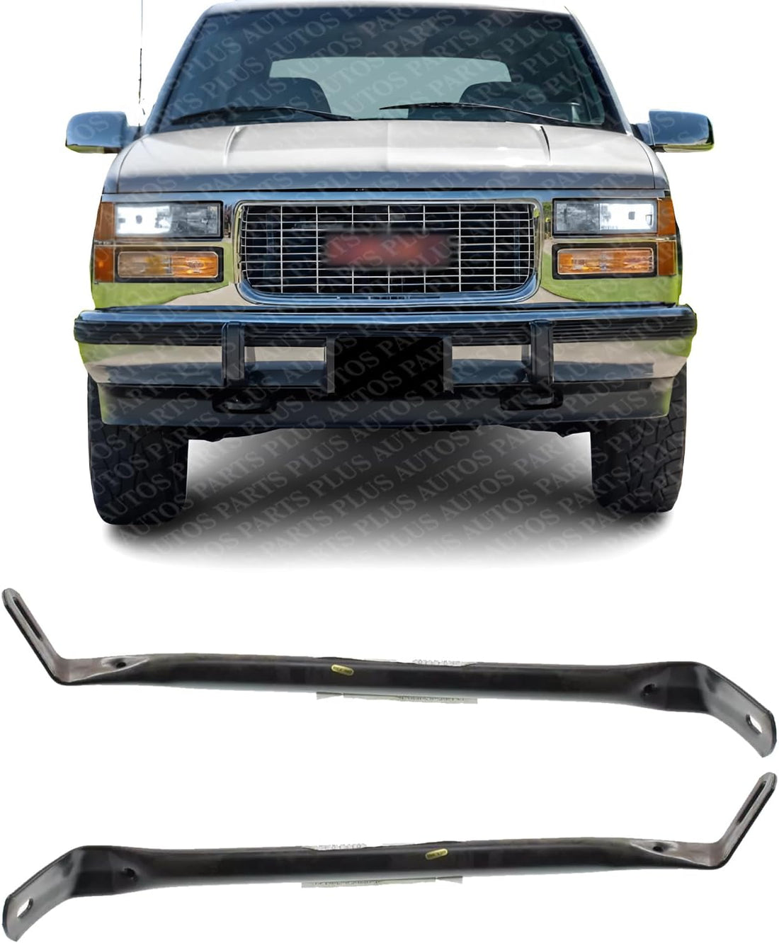 Set Of 2 Front Bumper Outer Brace Bracket Steel Right Passenger & Left Driver Side Direct Replacement Compatible With 1982-1993 Chevrolet S10 / 1983-1994 S10-Blazer GM1067115