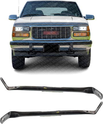 Set Of 2 Front Bumper Outer Brace Bracket Steel Right Passenger & Left Driver Side Direct Replacement Compatible With 1982-1993 Chevrolet S10 / 1983-1994 S10-Blazer GM1067115