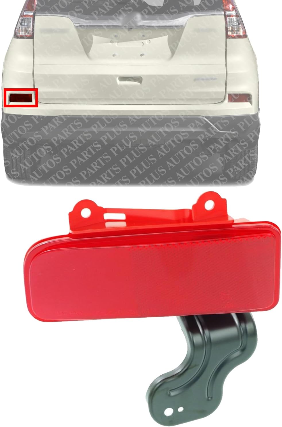 Rear Bumper Reflector Left Driver Side Direct Replacement Compatible With 2015-2016 Honda CR-V HO1184108 33555T1WA01