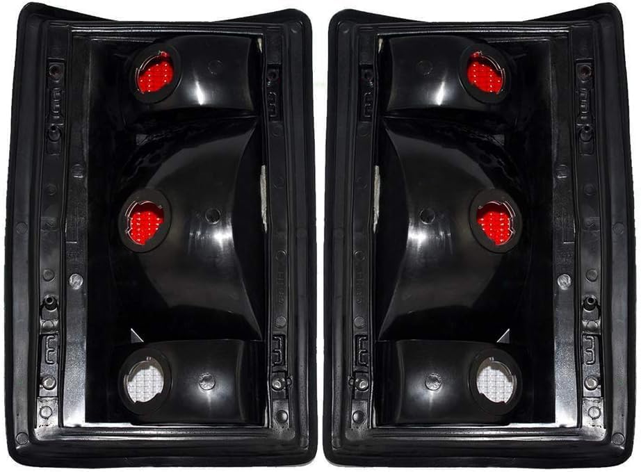 Set Of 2 Tail Light Lens And Housing Right Passenger & Left Driver Side Direct Replacement Compatible With 1995-2014 Ford E-Series / 2000-2005 Excursion FO2801114 FO2800114