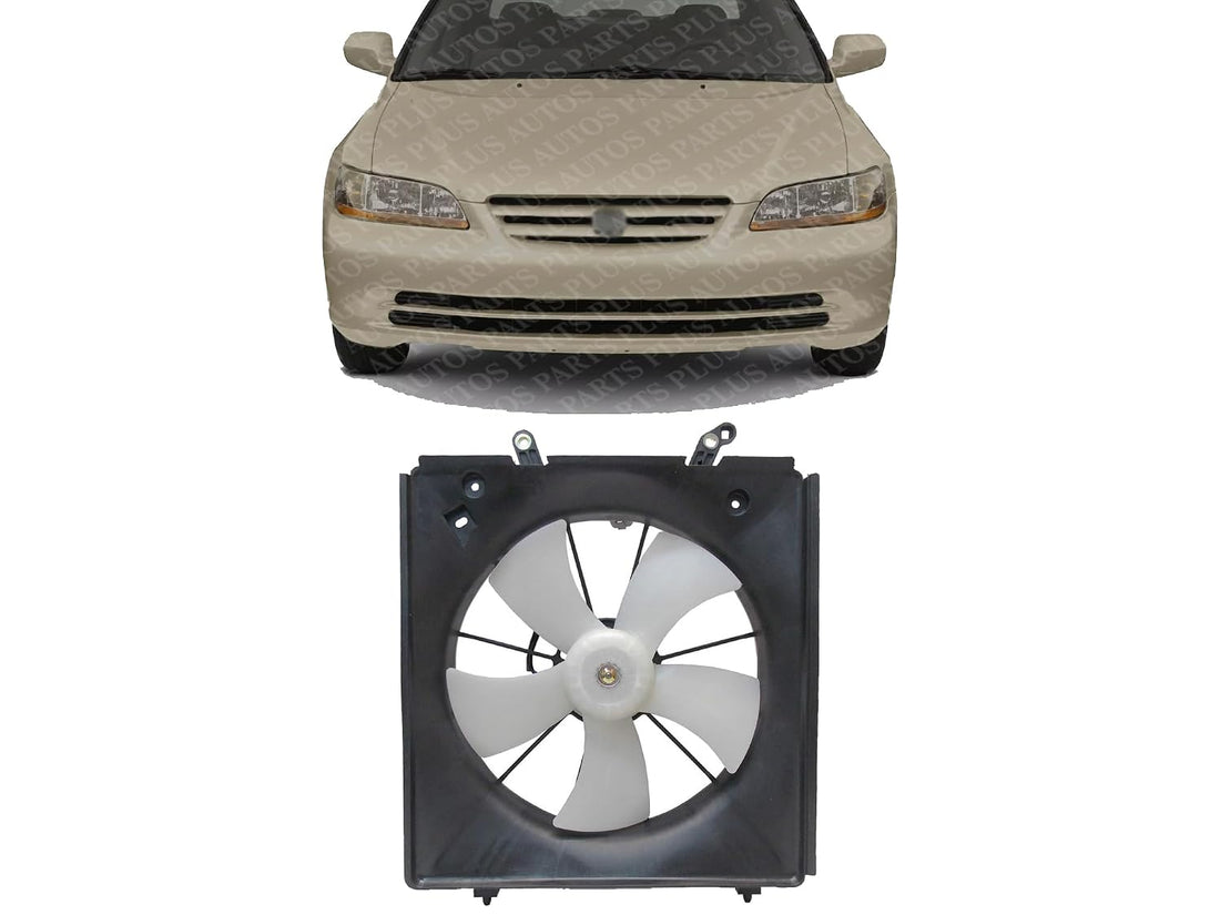 Front Radiator Single Fan Assembly Direct Replacement Compatible with 1998-2002 Honda Accord / 1999-2003 Acura CL/TL HO3115111 19020P8CA01-PFM 19030P8CA01 19015P8CA01