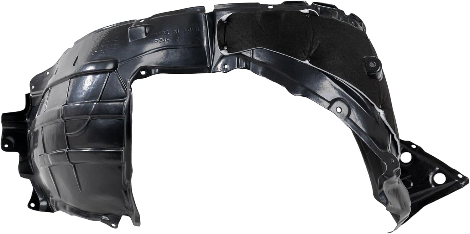 Front Fender Liner Vacuum Form Left Driver Side Direct Replacement Compatible With 2013-2014 Nissan Pathfinder NI1248160 638413JA0A-PFM