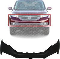 AUTOS PARTS PLUS Front Bumper Upper Cover Primed Direct Replacement Compatible With 2012-2014 Honda CR-V HO1014100 04711T0AA90ZZ