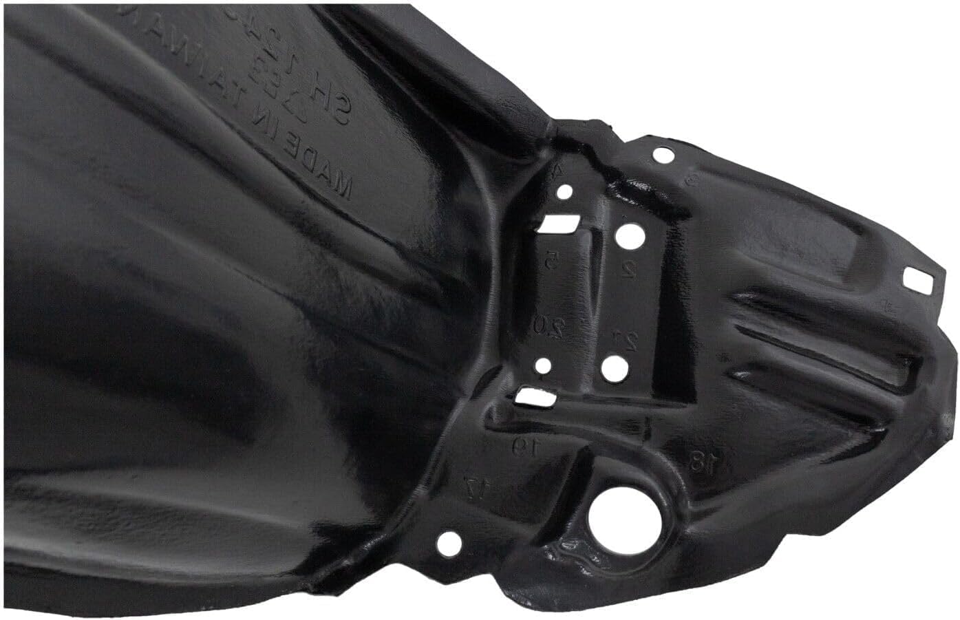 Front Fender Liner Right Passenger Side Direct Replacement Compatible with 2012-2014 Toyota Prius C TO1249186 5387552360