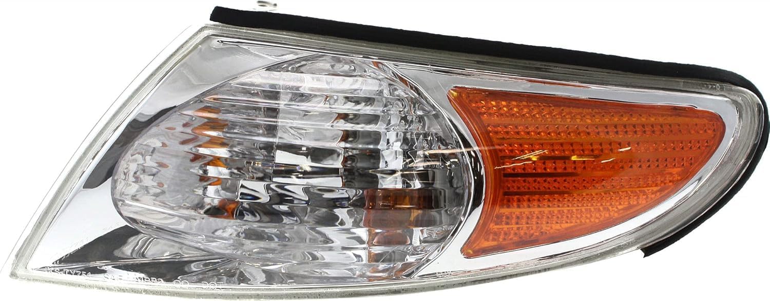 Front Head Lights Assembly + Corner Lamps Plastic Left Driver & Right Passenger Side Direct Replacement Compatible With 2002-2003 Toyota Solara TO2503145 TO2502145 TO2520166 TO2521166
