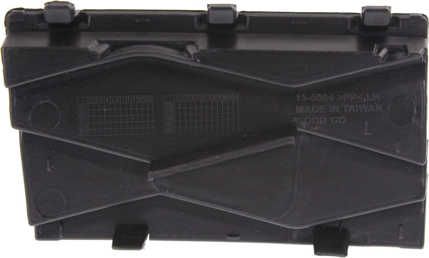 Front Tow Eye Cover Paint to Match Left Driver Side Direct Replacement Compatible with 2010-2012 Mazda CX-9 MA1029104 TE6950A12A