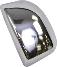 Front Bumper End Cap Chrome Steel Left Dirver Side Direct Replacement Compatible With 1993-1996 Nissan D21 NI1004133 6201755G00