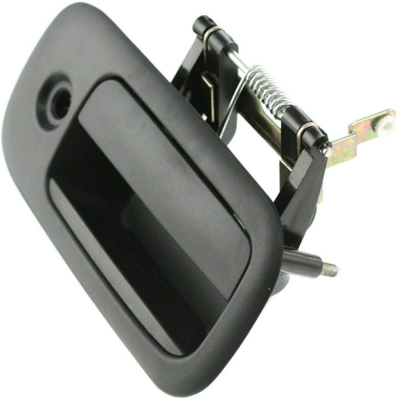 Exterior Rear Outside Sliding Door Handle with Key Hole Textured Right Passenger Side Direct Replacement Compatible with 1996-2009 Chevrolet Express/GMC Savana 1500 2500 3500