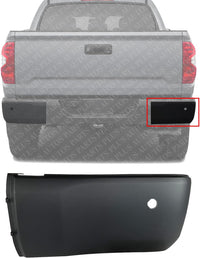 Rear Bumper End Cap Cover Extension Textured Right Passenger Direct Replacement Compatible With 2014-2021 Toyota Tundra TO1117109 521550C903