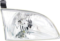 Set Of 2 Front Headlight Assembly Right Passenger & Left Driver Side Direct Replacement Compatible With 2001-2003 Toyota Sienna TO2502135 TO2503135 8115008020 8111008020