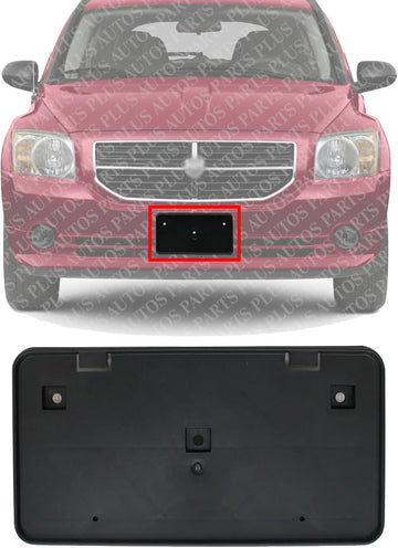 Front License Plate Bracket Direct Replacement Compatible with 2007-2012 Dodge Caliber CH1068114 5116152AA