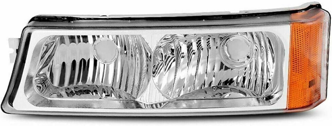 Front Headlights + Signal Light Left Driver & Right Passenger Side Direct Replacement Compatible With 2003-2006 Chevrolet Silverado 1500 2500HD 3500 GM2503224 GM2502224 GM2521185
