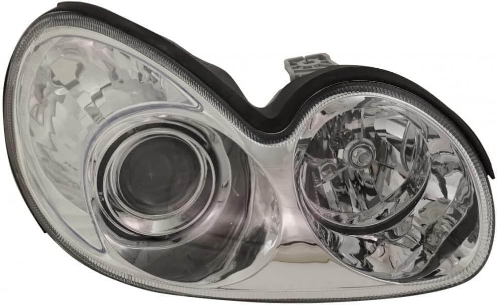 Front Head Light Assembly Right Passenger Side Direct Replacement Compatible With 2002-2005 Hyundai Sonata HY2503126 921023D050