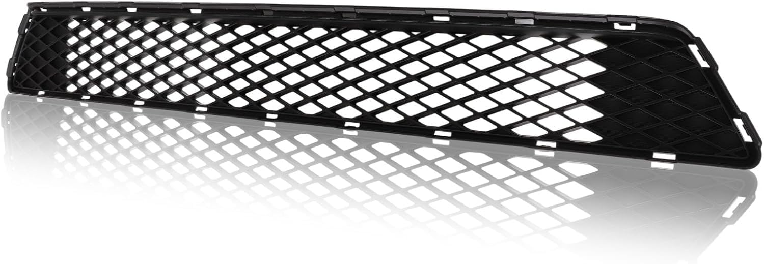 Front Bumper Cover Primed Plastic + Upper & Lower Grille Direct Replacement Compatible With 2015-2017 Subaru WRX