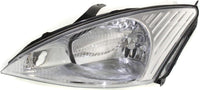 Set Of 2 Front Headlight Assembly Halogen Right Passenger & Left Driver Side Direct Replacement Compatible With 2000-2002 Ford Focus FO2503171 FO2502171 3S4Z13008CC 3S4Z13008CD