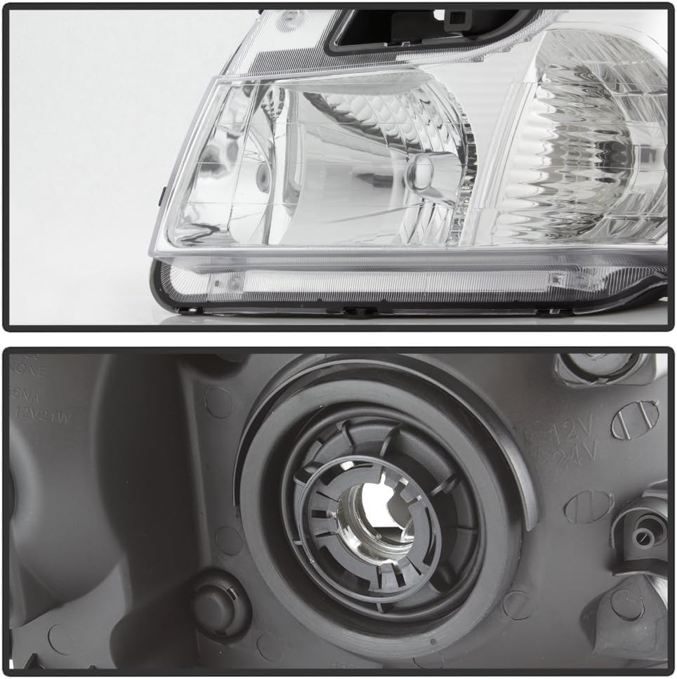 Set Of 2 Front Head Light Left Driver & Right Passenger Side Direct Replacement Compatible With 2005-2009 Chevrolet Equinox GM2503254 GM2502254 15888058 15888059