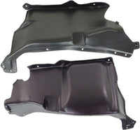 Set of 2 Front Engine Splash Shield Under Cover Plastic Left Driver & Right Passenger Side Direct Replacement Compatible with 1998-2005 Volkswagen Beetle VW1228127 VW1228124