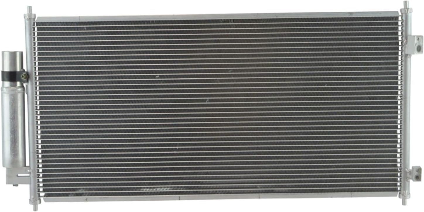 AUTOS PARTS PLUS Front AC Condenser Aluminum Direct Replacement Compatible With 2007-2012 Nissan Sentra NI3030162 92100ZE80A