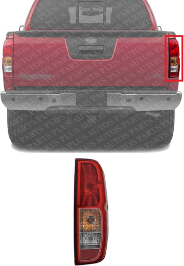 Tail Light Assembly Right Passenger Side Direct Replacement Compatible With 2014-2021 Nissan Frontier NI2801206 26550EA80B