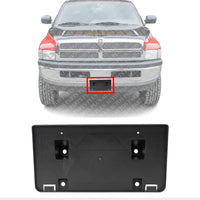 Front License Plate Bracket Direct Replacement Compatible with 1994-2001 Dodge Ram 1500/1994-2002 2500/3500 CH1068108 55295455AE