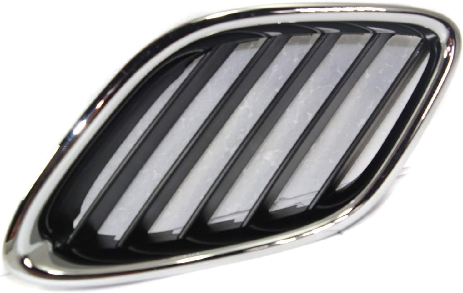 AUTOS PARTS PLUS Set Of 3 Front Center Grille + Left Driver & Right Passenger Side Chrome Shell & Black Insert Direct Replacement Compatible With 2003-2007 Saab 9-3 SB1200103 SB1200104 SB1200102