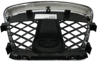 Front Center Grille Chrome Shell With Paintable Insert Plastic Direct Replacement Compatible With Subaru Impreza 2006-2007 91121FE201 SU1200146