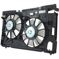 Front Radiator Dual Fan Assembly Direct Replacement Compatible with 2013-2018 Toyota RAV4 TO3115177 167110V210-PFM 167120V020 163610V340 163610V330