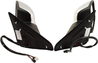 Front Power Mirror Non-Towing Power Folding Heated Chrome Plastic Left Driver & Right Passenger Side Direct Replacement Compatible With 2013-2018 Ram 1500/2500 Pickup 68096198AF-PFM