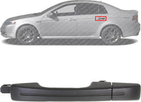 Rear Exterior Door Handle Primed Plastic Without Keyhole Left Driver Side Direct Replacement Compatible with 2004-2008 Acura TL 72181SEPA01ZB 72684SEPA01ZB