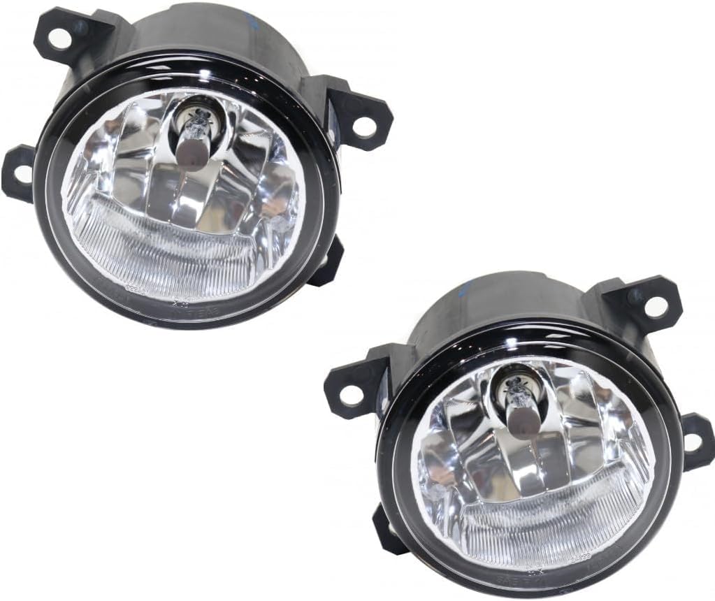 Set Of 2 Front Fog Light Left Driver & Right Passenger Side Direct Replacement Compatible With 2015-2023 Jeep Renegade CH2592152 68256470AA