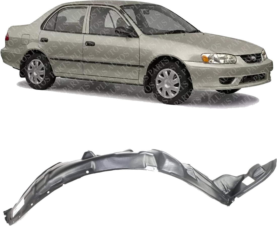 Front Fender Liner Right Passenger Side Direct Replacement Compatible With 1998-2000 Toyota Corolla TO1247103 5387502030
