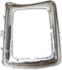 Set Of 2 Front Head Light Door Bezel Chrome Left Driver & Right Passenger Side Direct Replacement Compatible With 1978-1979 Ford F- Series FO2513115 FO2512114 D8TZ13064E D8TZ13064F