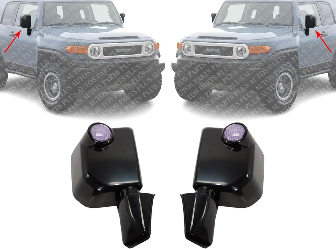 Set Of 2 Power Mirror Manual Folding Non-Heated Direct Replacement Compatible With 2007-2014 Toyota FJ TO1320250 TO1321250 8794035871 8791035A01