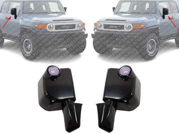 Set Of 2 Power Mirror Manual Folding Non-Heated Direct Replacement Compatible With 2007-2014 Toyota FJ TO1320250 TO1321250 8794035871 8791035A01