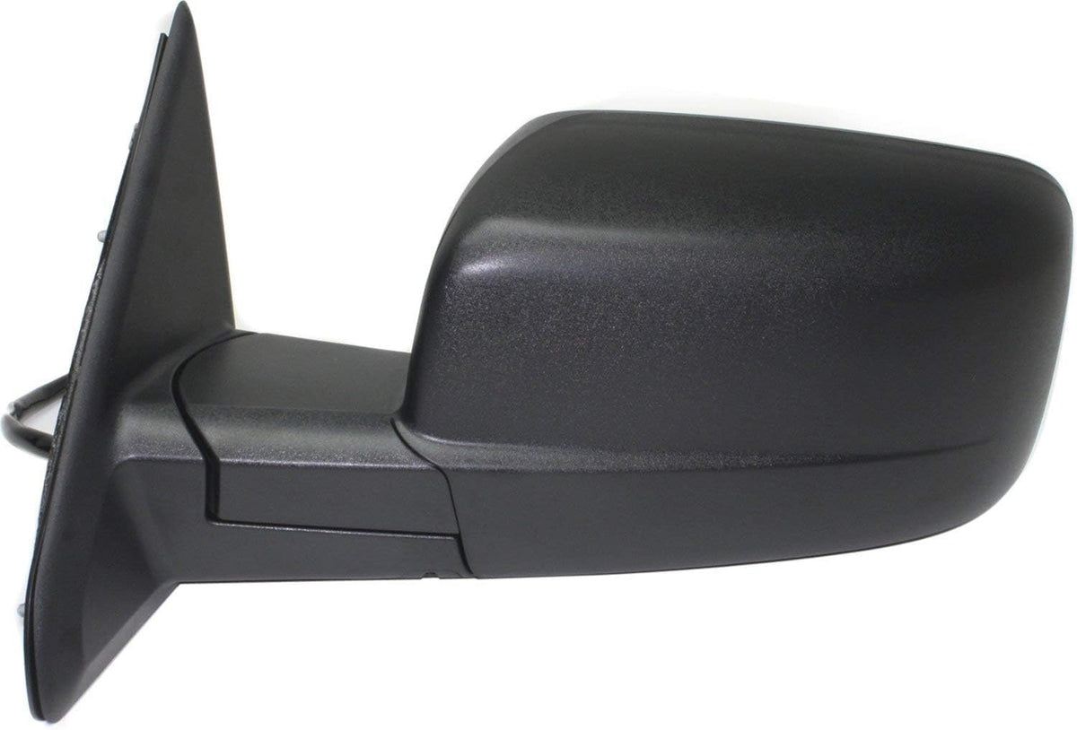 Front Power Mirror Manual Folding Heated Textured Left Driver Side Direct Replacement Compatible With 2013-2018 Ram 1500/2500 CH1320354 68462819AA 68147863AS 68147863
