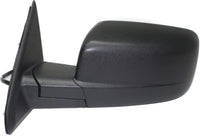 Front Power Mirror Manual Folding Heated Textured Left Driver Side Direct Replacement Compatible With 2013-2018 Ram 1500/2500 CH1320354 68462819AA 68147863AS 68147863