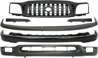 Front Bumper + Grille + Upper + Valance + Fillers + Headlight + Signal & Corner Lamp Left & Right Side Direct Replacement Compatible With 2001-2004 Toyota Tacoma 2WD TO1095131