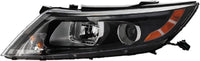 Front Head Light Assembly Without LED Position Light Left Driver Side Direct Replacement Compatible With 2014-2015 Kia Optima KI2502175 921014C500