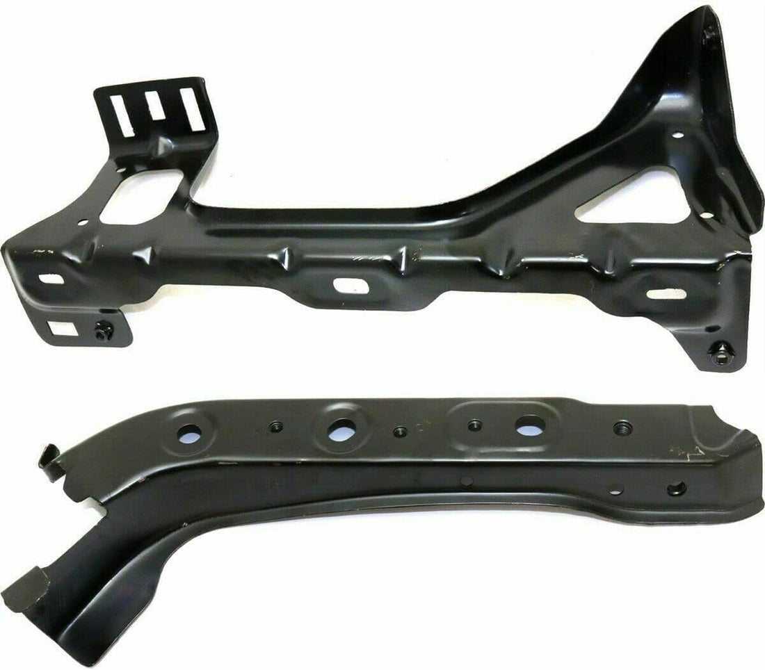 Front Radiator Support Brackets Steel Right Passenger & Left Driver Side Direct Replacement Compatible with 2007-2013 Chevrolet Silverado 1500 / 2007-2014 2500HD 3500HD GM1225317