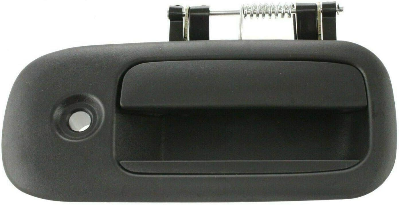Exterior Rear Outside Sliding Door Handle with Key Hole Textured Right Passenger Side Direct Replacement Compatible with 1996-2009 Chevrolet Express/GMC Savana 1500 2500 3500