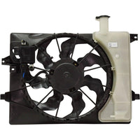 AUTOS PARTS PLUS Front Radiator Cooling Single Fan Assembly Plastic Direct Replacement Compatible with 2017-2018 Kia Forte KI3115151 25380B0000