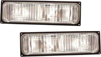 Set Of 2 Front Signal Light Lens And Housing Right Passenger & Left Driver Side Direct Replacement Compatible With 1988-1989 Chevrolet & GMC C/K Series GM2521103 GM2520103 5974336