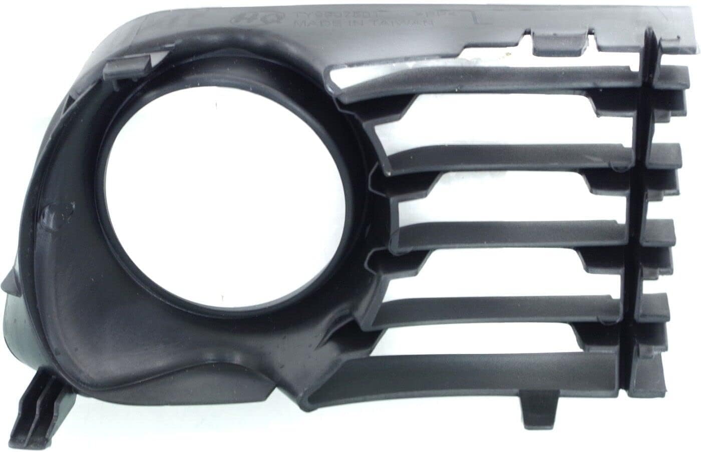 Front Fog Light Trim Molding With Hole Paint To Match Left Driver Side Direct Replacement Compatible With 2004-2009 Toyota Prius TO1038118 5311347030