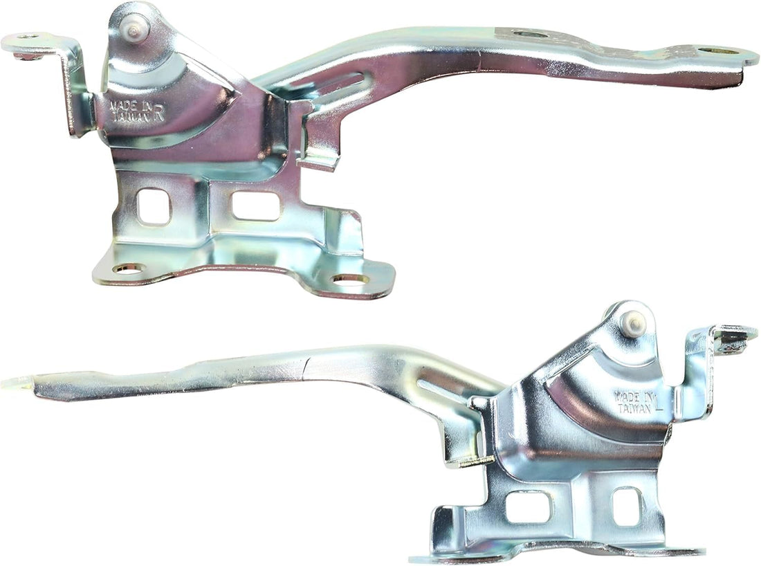 Set Of 2 Front Hood Hinge Steel Left Driver And Right Passenger Side Direct Replacement Compatible With 2010-2013 Kia Soul KI1236124 KI1236123 791202K000 791102K000